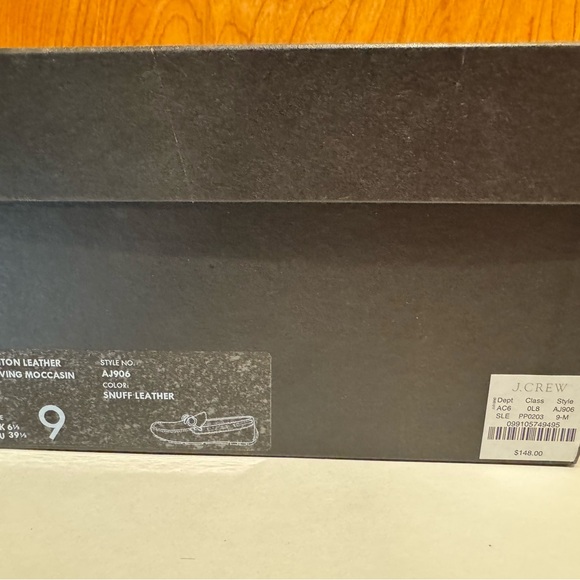 Men’s Jcrew Kenton Leather Driving Shoes - Tan - Size 9 - New W/ Box - Picture 7 of 7